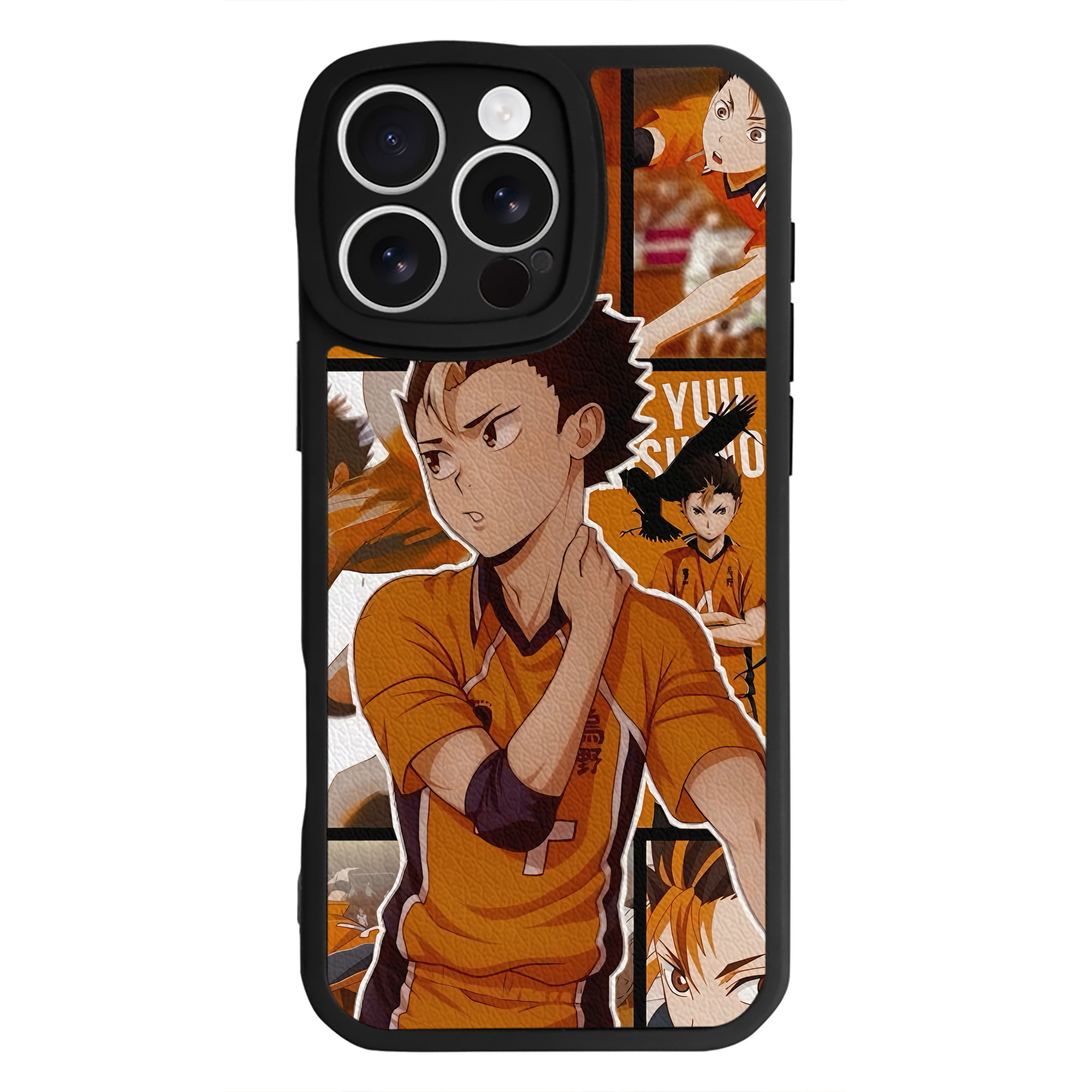 （画像用） ハイキュー!! Haikyu!! 【iPhone 16シリーズ対応】シリコンスマホケース（レザー調） 材質：シリコン